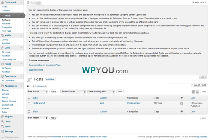 WordPress 3.2 的6大特色功能及更新 - 博客 - 3