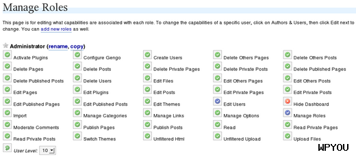 WordPress CMS 插件 - Role Manager 用户权限管理 - 插件资源 - 1