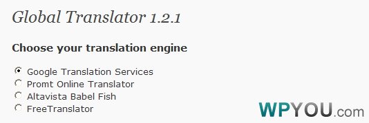 WordPress多语言插件 - Global Translator - 插件资源 - 1