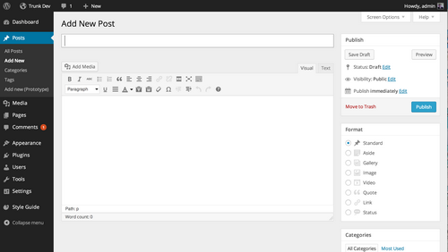 WordPress 3.8 Beta1 发布，全新后台功能界面 - 新闻 - 3